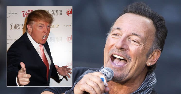 Donald Trump and Bruce Springstreen composite(WENN/Ben Kriemann/Future Image)