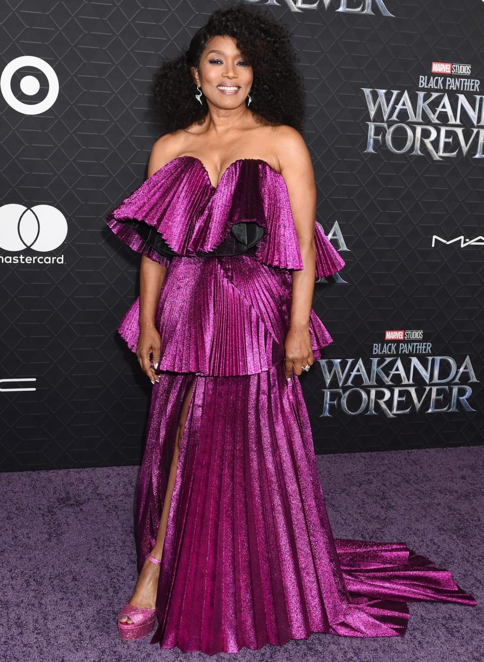 Angela Bassett at the world premiere of Marvel Studios Black Panther: Wakanda Forever