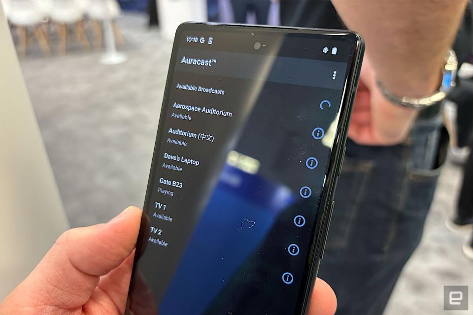 Aplicación Bluetooth LE Audio Auracast