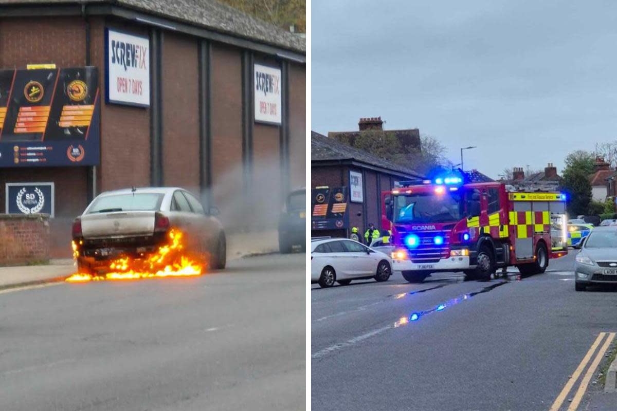 Fire - Emergency services attended a car fire in Greenstead Road <i>(Image: Newsquest)</i>