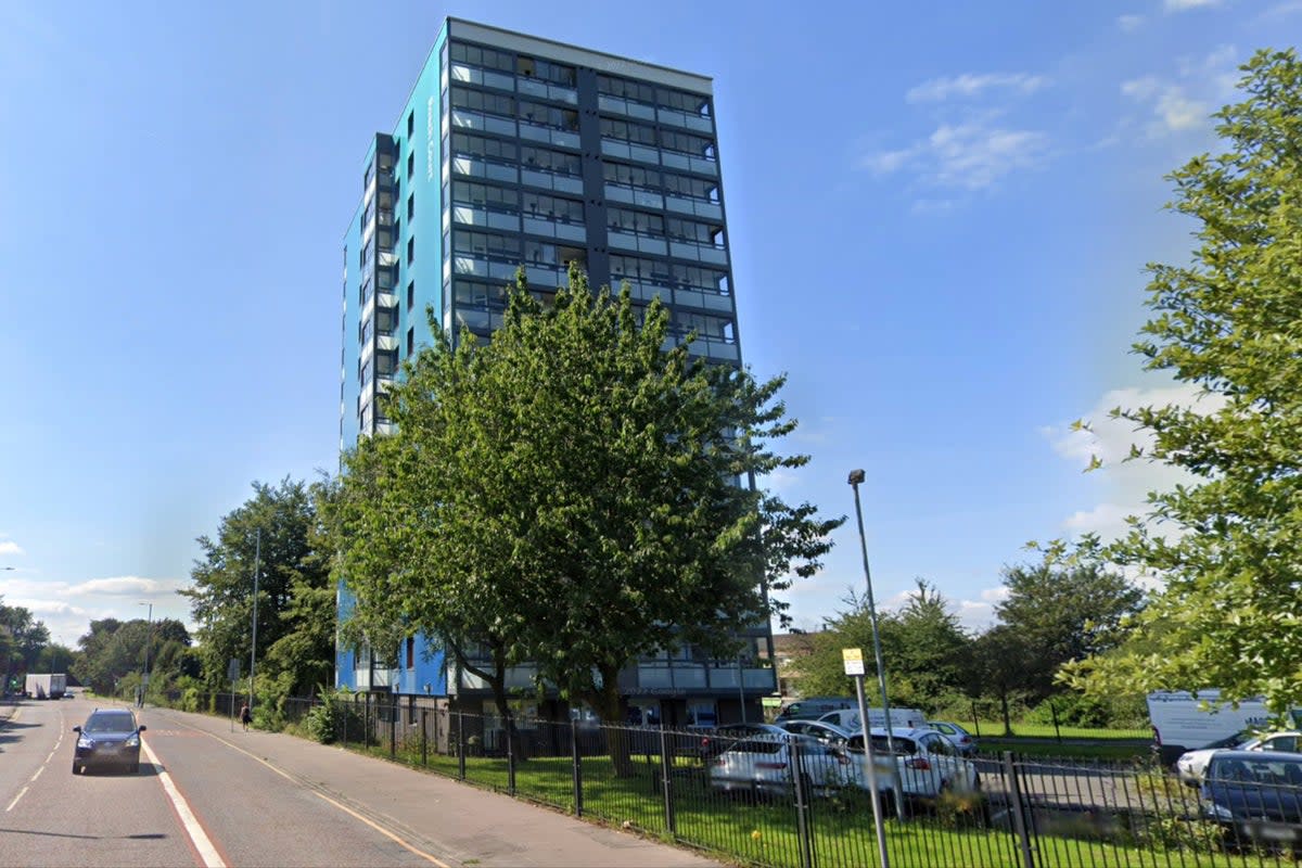 The man fell from a height at Roach Court (file photo)  (Google)