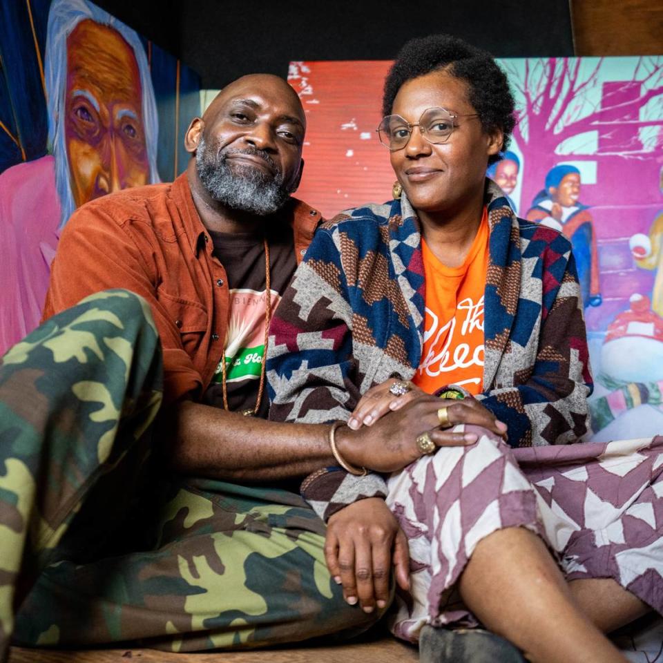 Married artists Chris Christion and Jessica Wimbley have been working together as curators for years, putting together exhibitions that been shown at many venues, including Sacramento’s Crocker Art Museum.