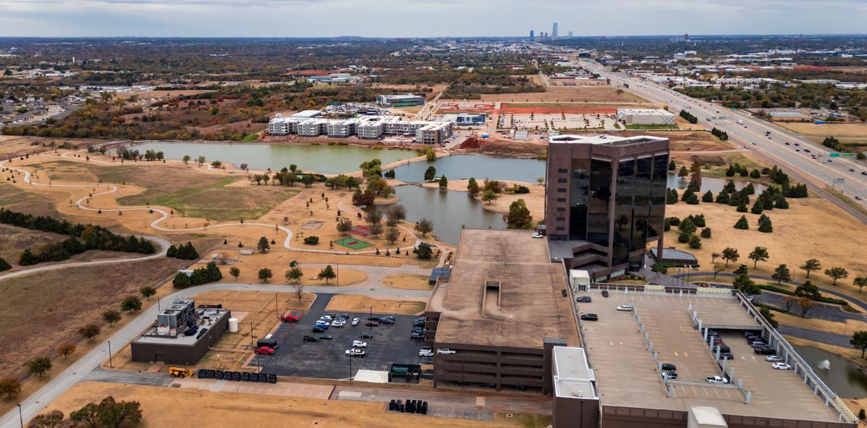 A boutique hotel and restaurants are set to be built along the waterfront next to where apartments are set to open in 2024 as part of The Half. The development, immediately south of the American Fidelity headquarters, is set to expand south to Wilshire Boulevard. A high school is also set to be built to the east of The Half.