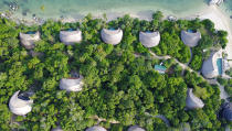 It has been a decade since the Australian banker turned hotelier Andrew Dixon and his partners opened Nikoi Island, Indonesia’s picturesque private-isle resort in the Riau archipelago. Now, Dixon has unveiled his next big project, a second private island just a short speedboat away. Cempedak Island debuted in March on more than 42 acres of rainforest ringed with secluded white-sand beaches. There lie just 20 villas, each hidden among the verdant thickets for total privacy.