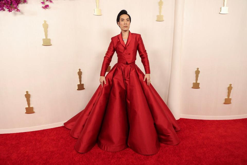 Eugene Lee Yang attends the 2024 Oscars.