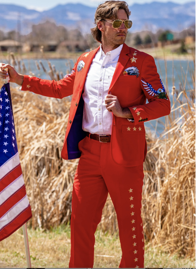 The Sunday Best Western Style Red USA Suit Nope Costumes