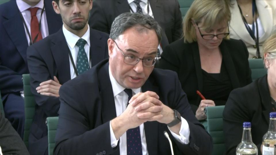 Interest rates: Governor of the Bank of England Andrew Bailey 