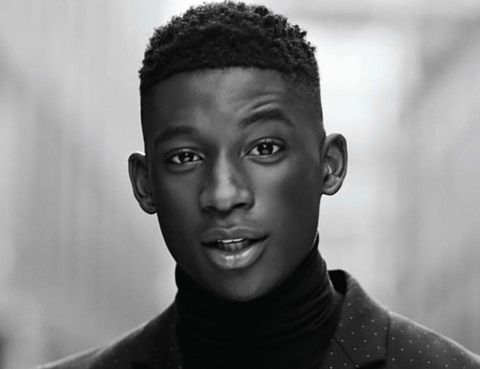 Harry Uzoka had just landed a role in a movie as well as successful model work (Getty)