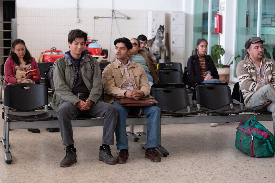 This image released by Sony Pictures Classics shows Christian Vazquez, left, and Armando Espitia in a scene from "I Carry You With Me." (Alejandro Lopez Pineda/Sony Pictures Classics via AP)