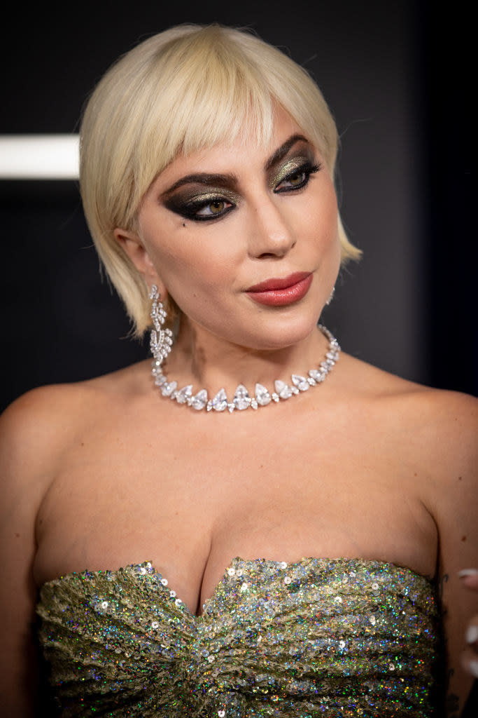 Gaga at a premiere of the film