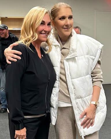 <p>Chantal Machabee/Instagram</p> Chantal Machabee and Céline Dion