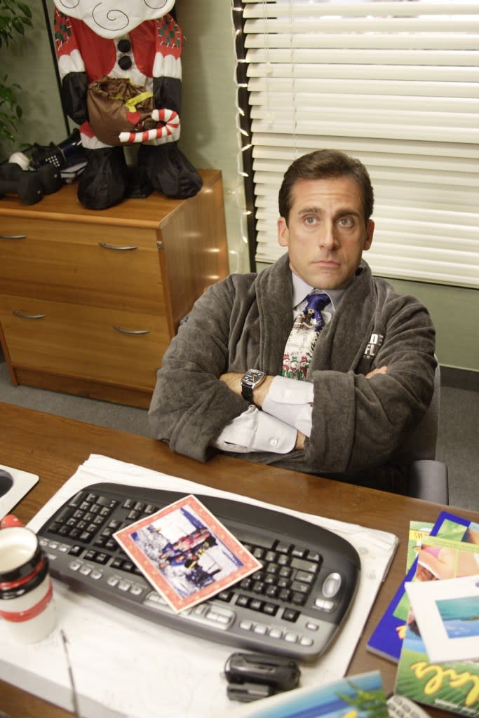 Steve Carell as Michael Scott in a scene from the TV show “The Office.” Paul Drinkwater