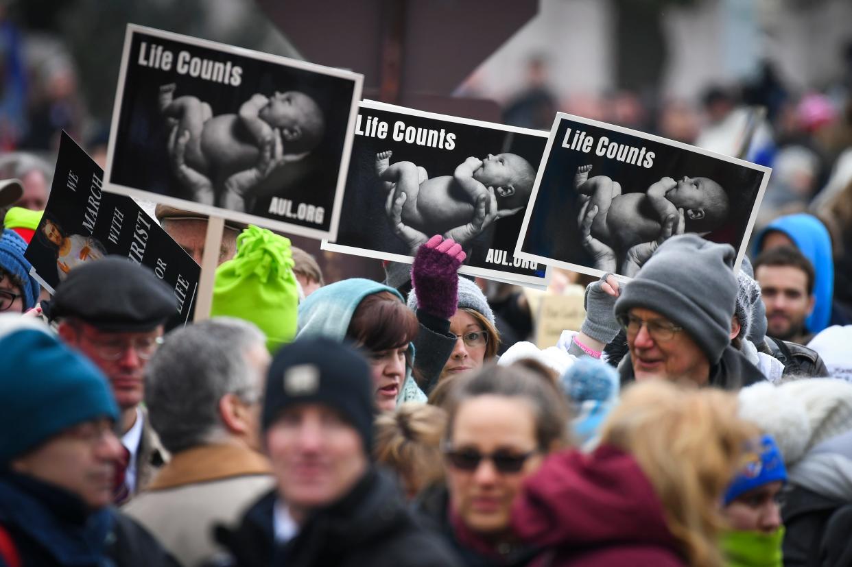 Anti-abortion protest in Washington, D.C., in 2019.