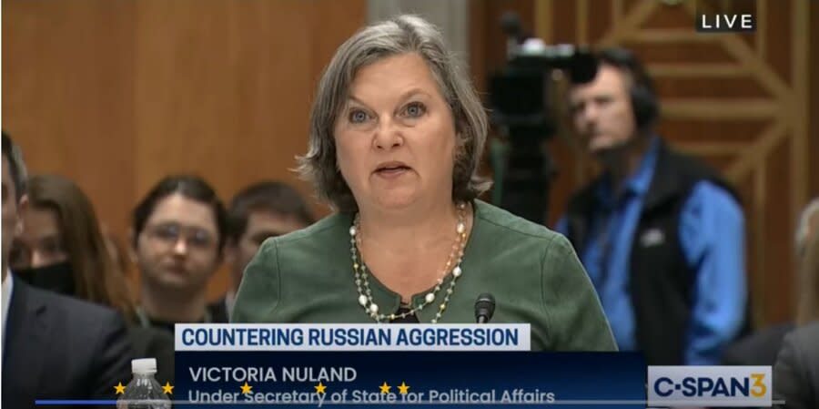 Nuland during a hearing on countering Russian aggression in the Senate