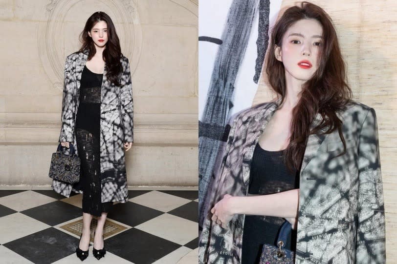 韓韶禧日前出席Dior在巴黎舉辦的2024春夏高級訂製服系列大秀 圖片來源：IG@xeesoxee