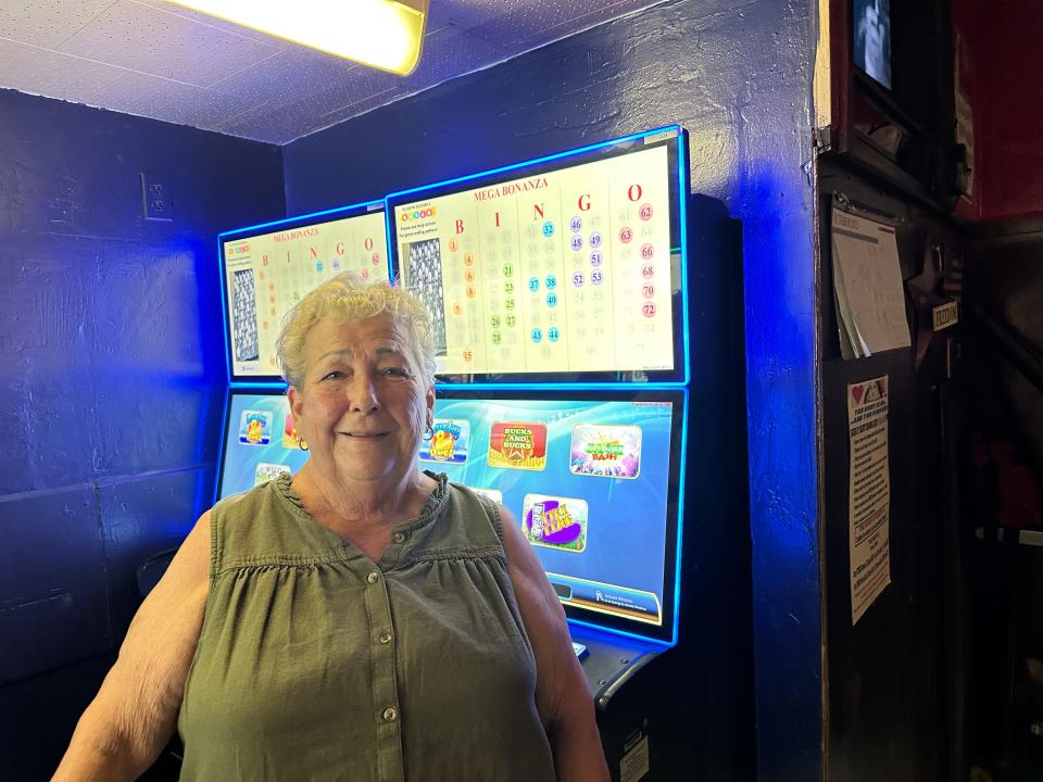 Linda West, pictured on Oct. 4, 2023, runs the Luke-Greenway American Legion Post 1 near Seventh Avenue and Van Buren Street in Phoenix.