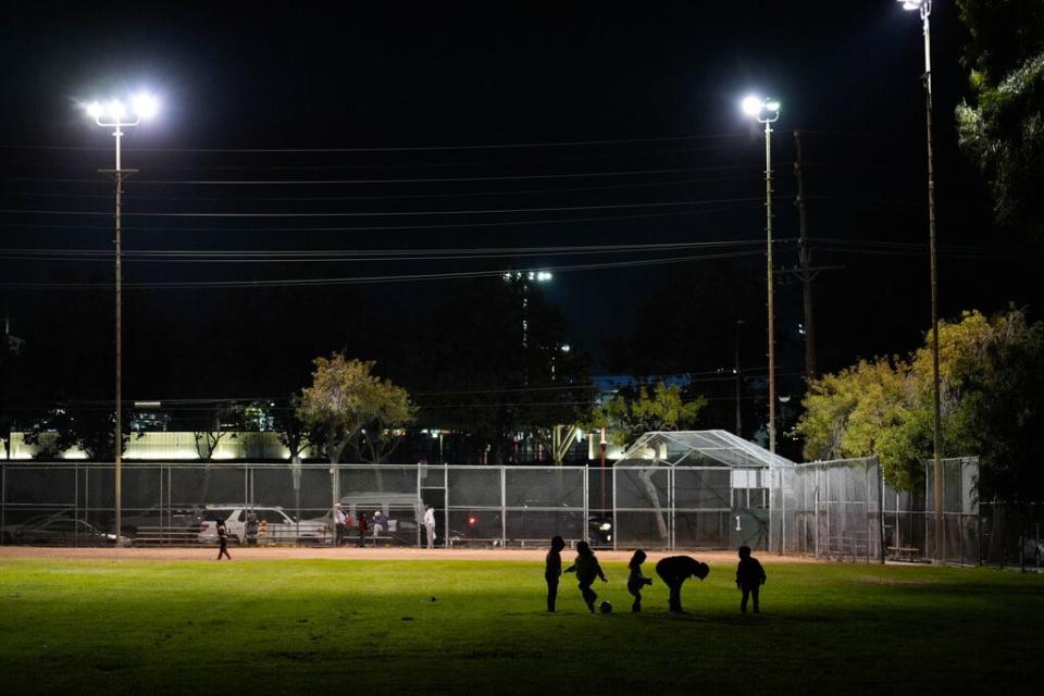 The baseball field at Wilhall Park is usually safe during daylight, but it can be a different place after dark.