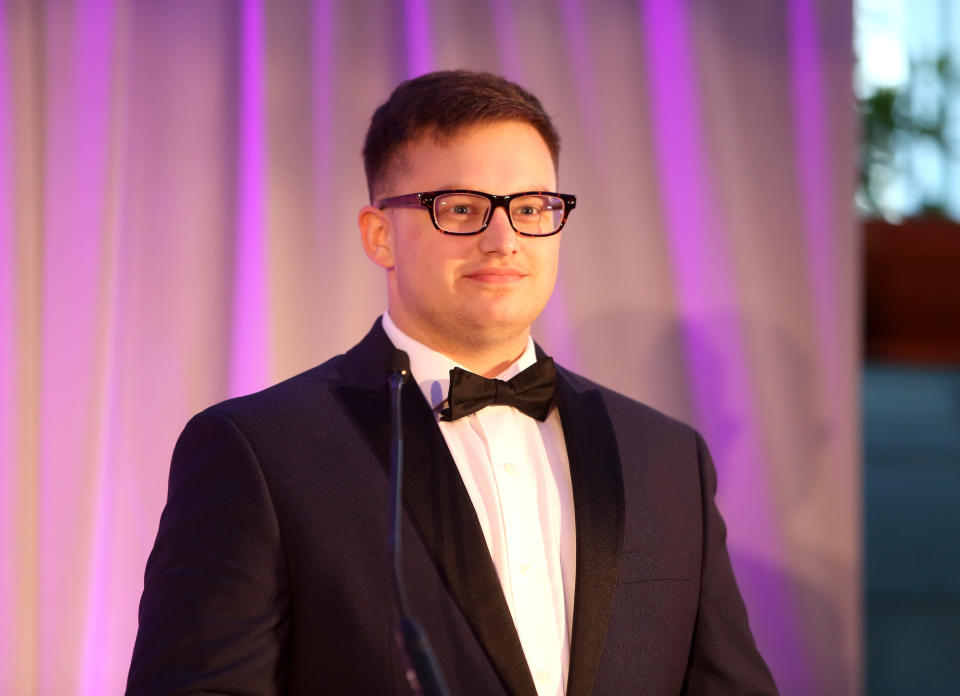 Ryan Karnoski speaks at the Lambda Legal 2018 West Coast Liberty Awards at the SLS Hotel on June 7, 2018 in Beverly Hills, California.  (Randy Shropshire/Getty Images for Lambda Legal)