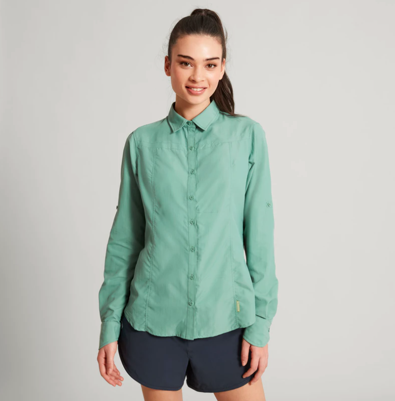 insect repellent women's shirt from Kathmandu 