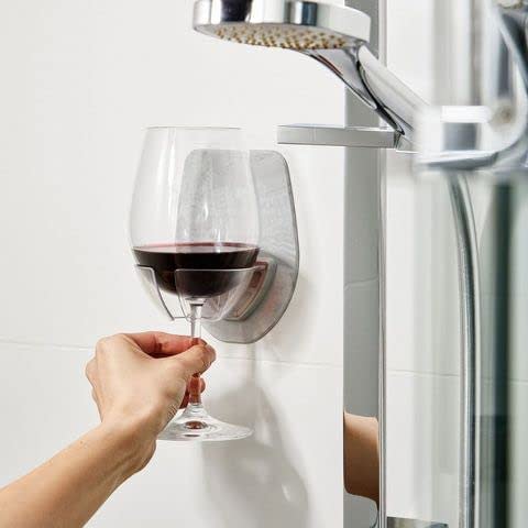 Silicone-Wine-Glass-Holder-for-Bath-and-Shower-Amazon-White-Elephant-Gift-Exchange