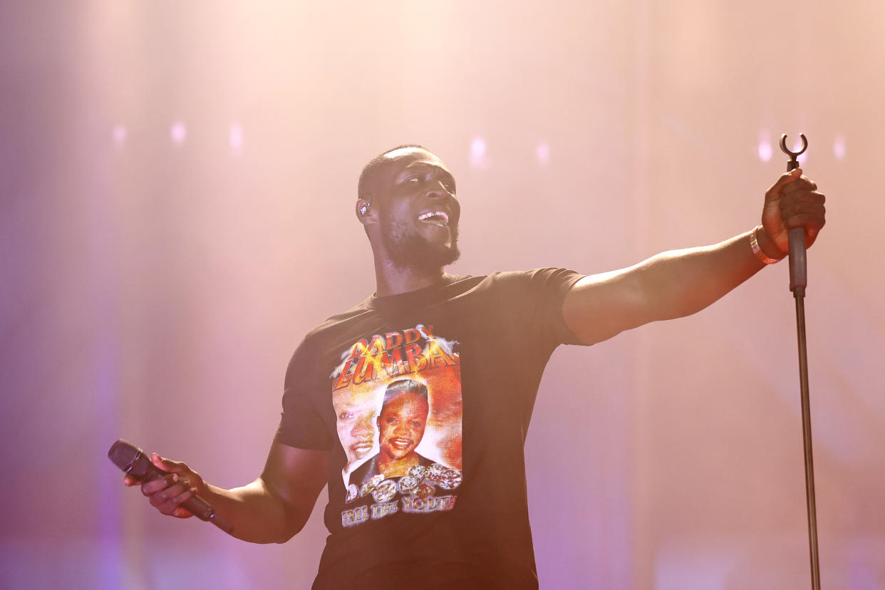 ACCRA, GHANA - SEPTEMBER 24: Stormzy performs on stage during Global Citizen Festival 2022: Accra on September 24, 2022 in Accra, Ghana. (Photo by Jemal Countess/Getty Images for Global Citizen)