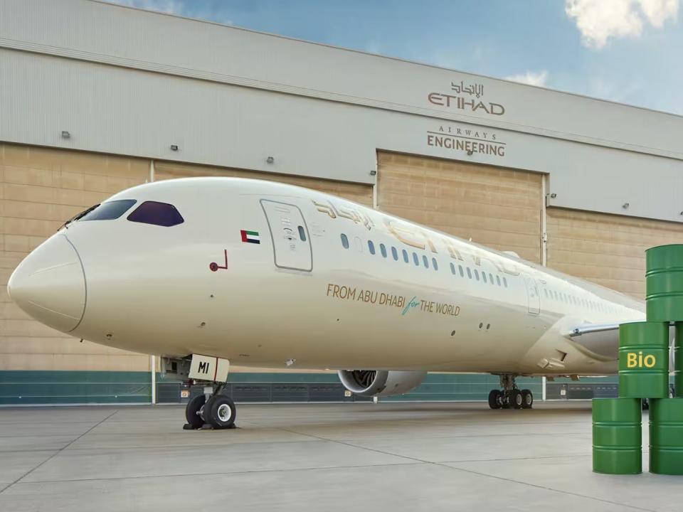 Boeing 787-10 ecoDemonstrator from Etihad Airways.