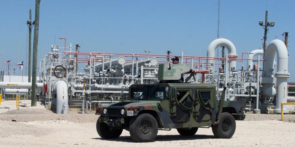 US petroleum reserve guard oil gas
