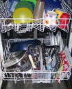 Back in the day there were no washing machines, dryers, dishwashers, blenders or mix masters. Scrubbing the dishes can burn about 160 calories and hanging clothes on the line can burn about 100 calories. If you are renovating your house, consider putting your laundry upstairs or downstairs to encourage walking. If you're not, try washing half the dishes in the dishwasher and the others by hand. Cleaning can be a great incidental workout. GALLERY: 10 random things you can clean in your dishwasher