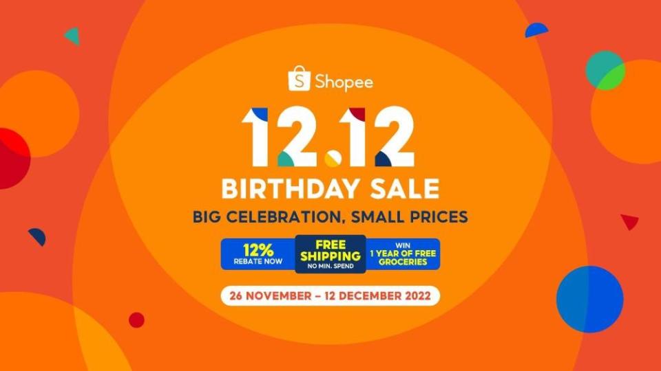 Great offers and discounts with Shopee’s 12.12 Birthday Sale. — Image courtesy of Shopee