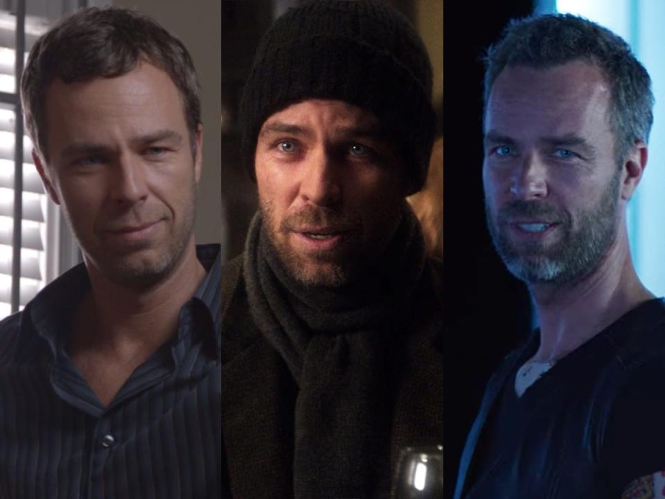 From left: JR Bourne on "Teen Wolf," "Smallville," and "Arrow."