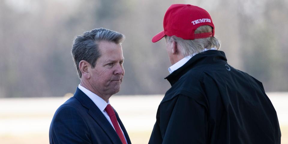 Brian Kemp-Donald Trump