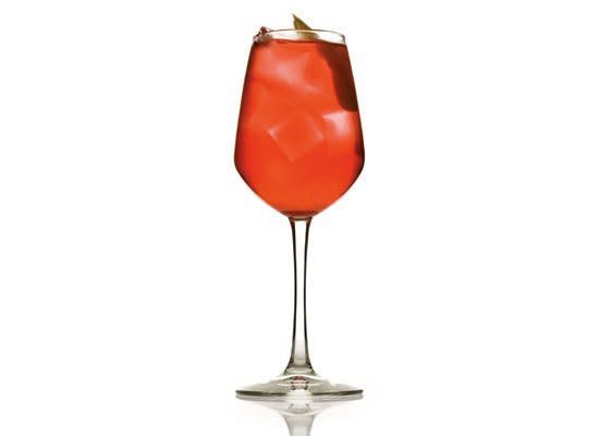 Lillet, Aperol and artichoke-based (yes, really) Cynar form the backbone of this sparkling gin aperitif. Enjoy the cocktail before your last meal of the year.     <strong><a href="http://liquor.com/cocktails/recipes/montford-spritz/" target="_hplink">View recipe: Montford Spritz</a></strong>