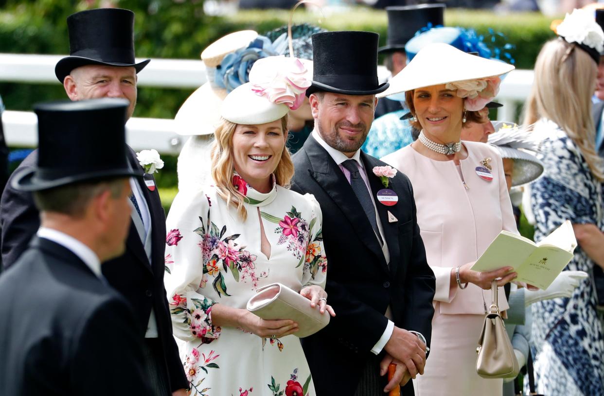 In this June 20, 2019 file photo, Peter Phillips and Autumn Phillips attends the third day of the annual Royal Ascot horse race meeting. Peter Phillips, the eldest grandson of Queen Elizabeth II, and his wife Autumn are divorcing after 12 years of marriage.