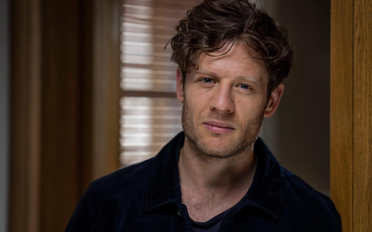 James Norton starts every day with a warm shower that he switches to cold, before swimming outdoors - Andrew Crowley