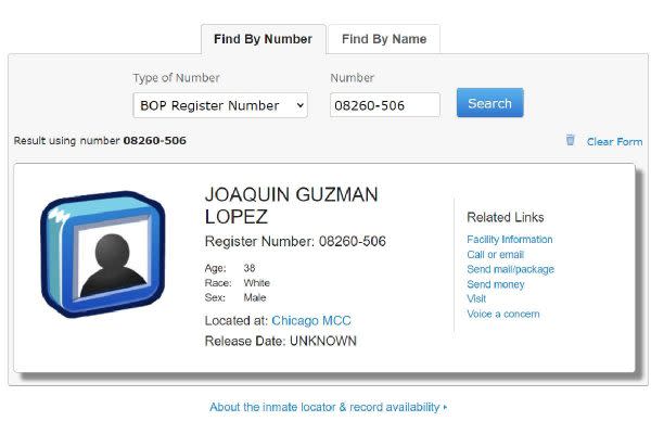 registro joaquin guzman chicago