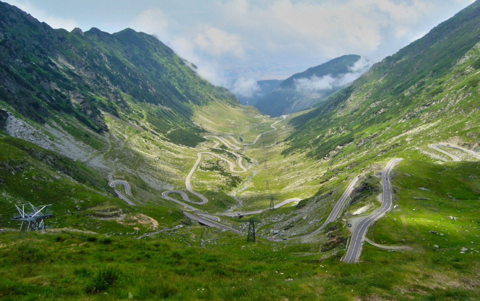 <p>Running 56 miles long, the Transf?g?r??an in Romania is a paved mountain road crossing the southern section of the Carpathian Mountains of Romania. Built in 1974, it's not only vehicles that use the highway but also many shepherds who usher their large flocks.</p>