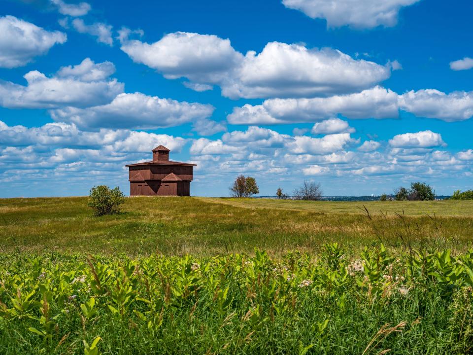 An empty field in north dakota