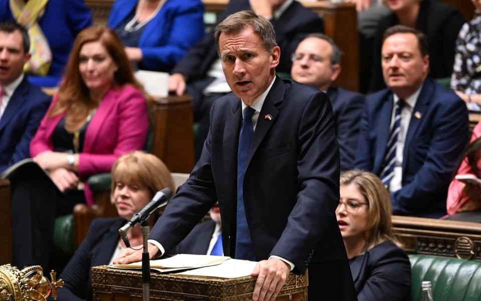 Chancellor Jeremy Hunt - JESSICA TAYLOR/AFP