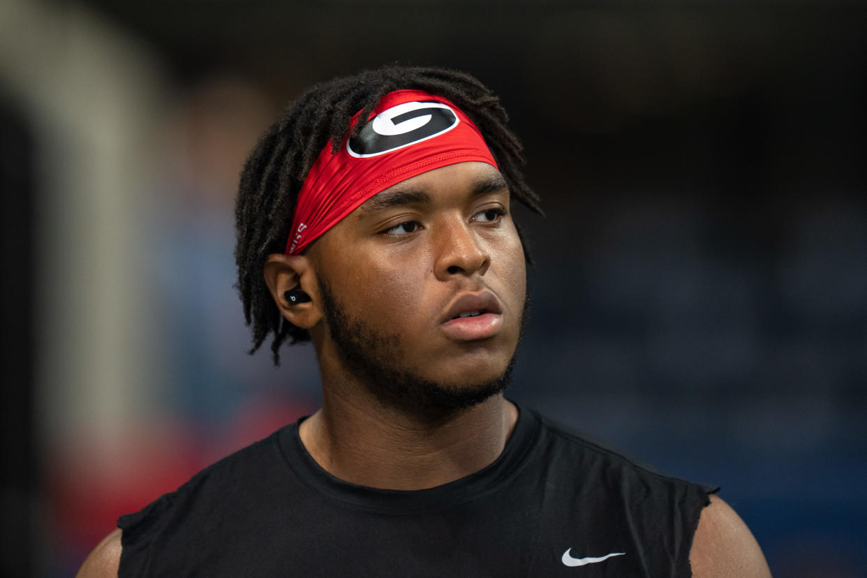 Devin Willock played in 15 games for Georgia in 2022. (Photo by Paul Abell/Getty Images)