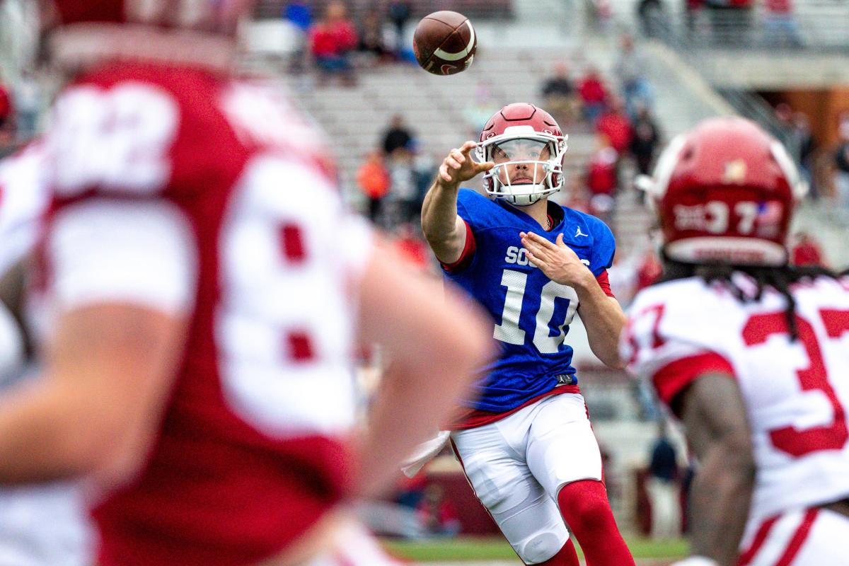 OU football spring game takeaways Jackson Arnold shows 'poise' in