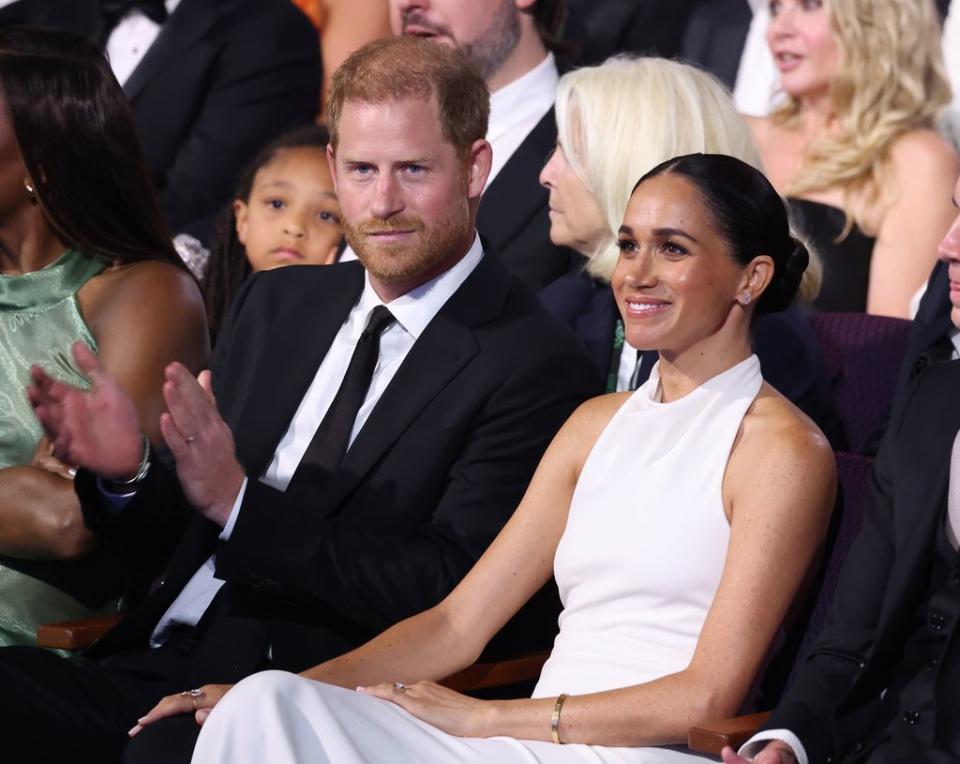 El príncipe Harry y Meghan Markle en los Premios ESPY el 11 de julio de 2024 en el Dolby Theatre de Hollywood (California)