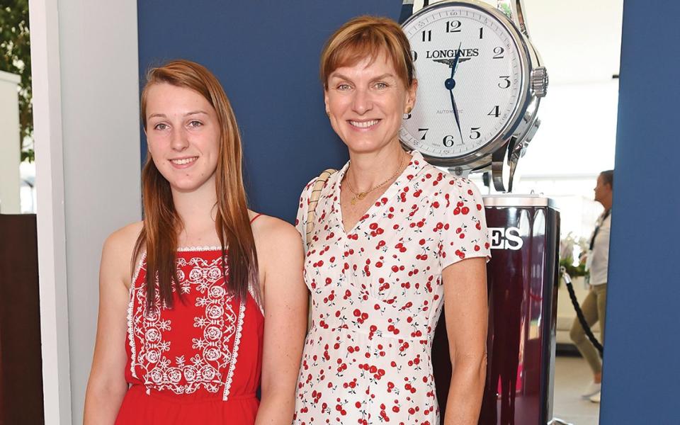 With her daughter Mia in 2018  - Alamy