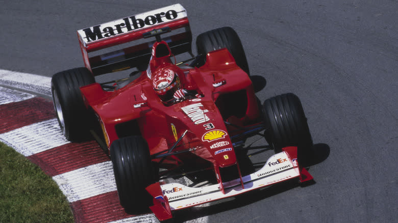 Formula One car with Marlboro ad