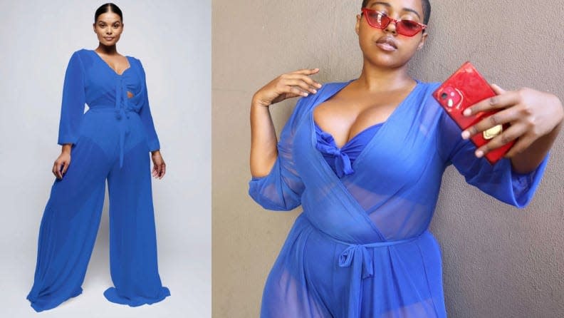 This royal blue matching set will have you feeling majestic.