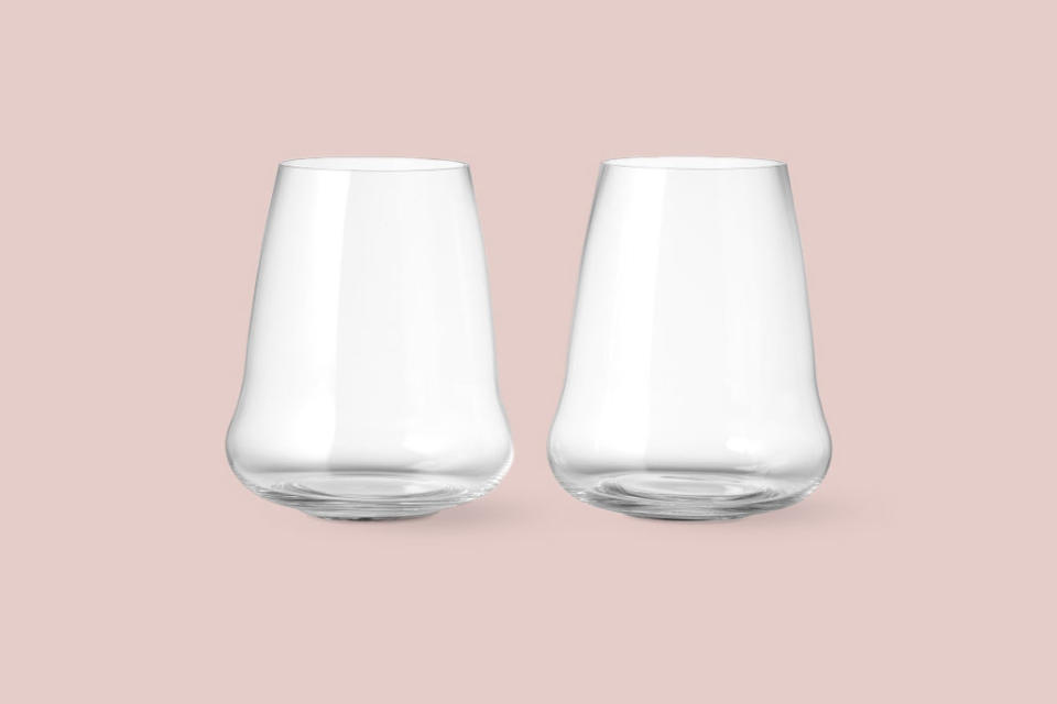 Stemless White Wine Glasses