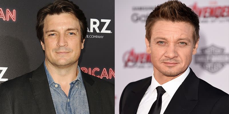 Nathan Fillion and Jeremy Renner