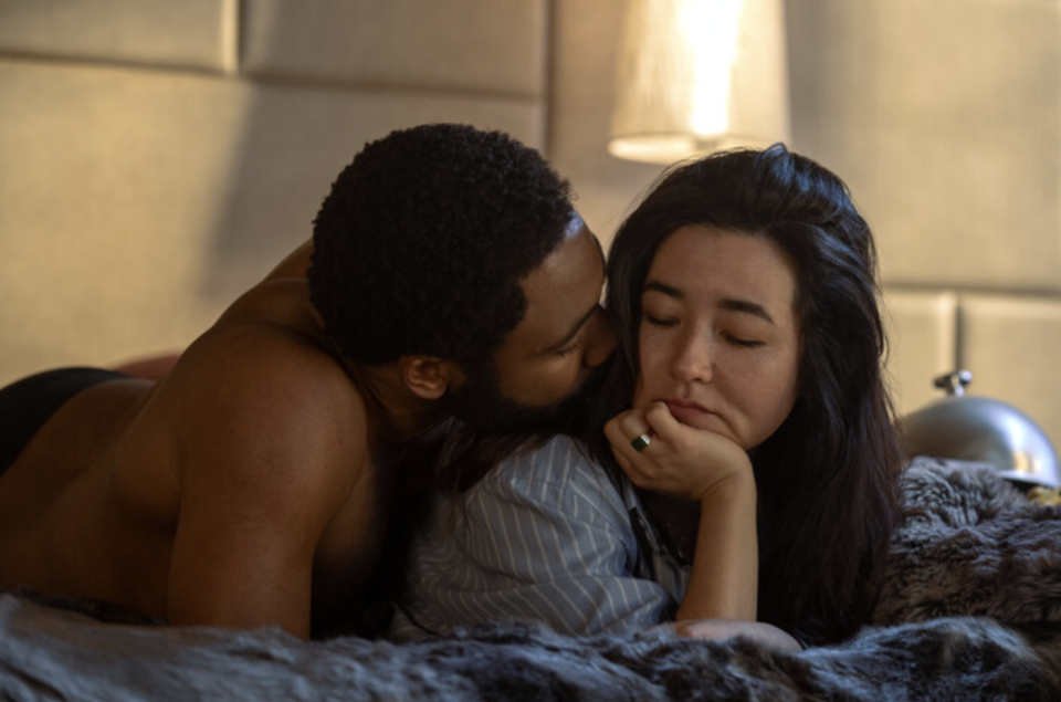 Donald Glover and Maya Erskine in Prime Video's Mr. and Mrs. Smith.