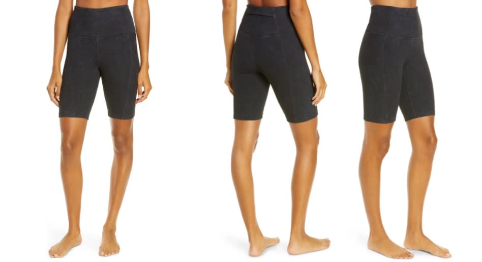 Zella Snow Wash Rib Bike Shorts - Nordstrom, $30 (originally $69)