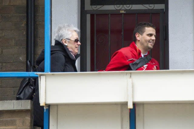 Mar 09, 2015 - London, UK - NERVOUS postmen are refusing to deliver to a block of flats unless they are escorted by a band of female pensioners.Royal Mail will only bring post to the 153 flats on three days a week - instead of the usual six - and even then, will only deliver through letterboxes if a 69-year-old female councillor is stood at the postman's side. (Credit Image: ï¿½ Roland Hoskins/Daily Mail/SOLO Syndication)