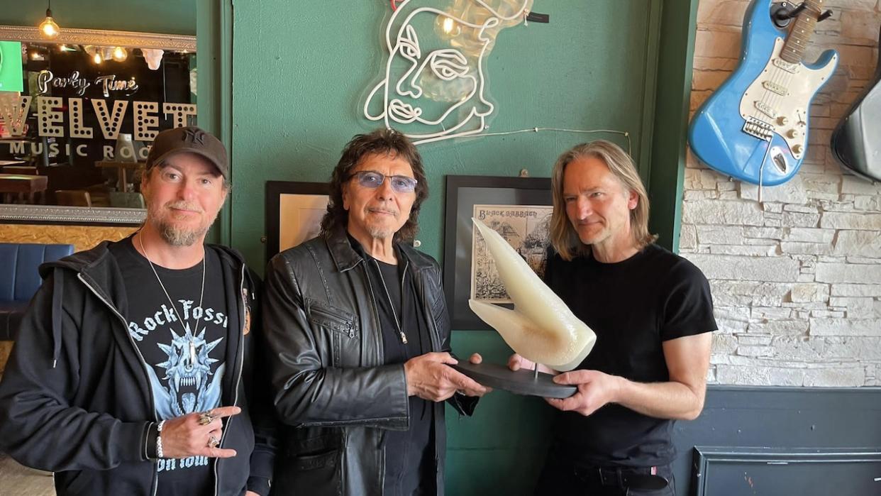  Mats Eriksson, Tony Iommi and Esben Horn 